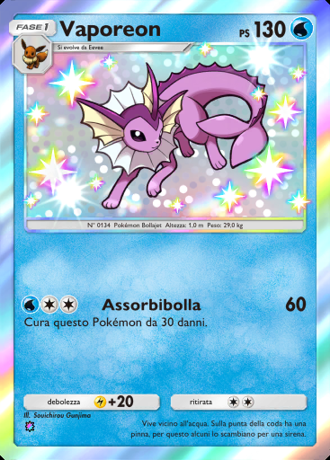 Vaporeon #216 · La Via del Cielo e del Mare (A4)