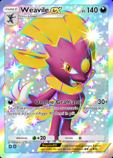 Weavile-ex #238 · La Via del Cielo e del Mare (A4)