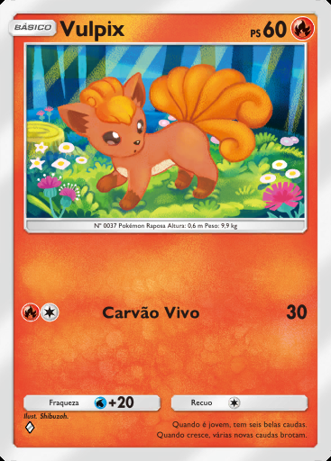 Vulpix #025 · Sabedoria dos Céus e Mares (A4)