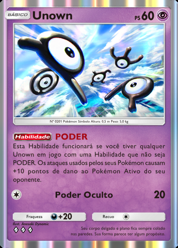 Unown #085 · Sabedoria dos Céus e Mares (A4)