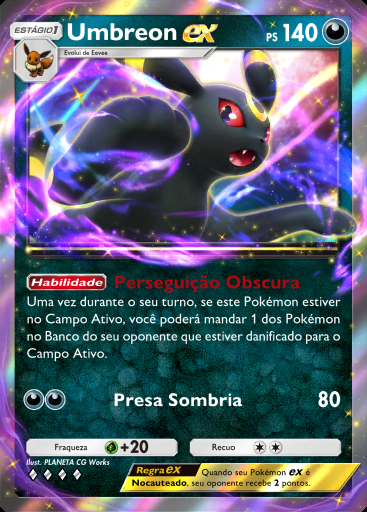 Umbreon ex #112 · Sabedoria dos Céus e Mares (A4)