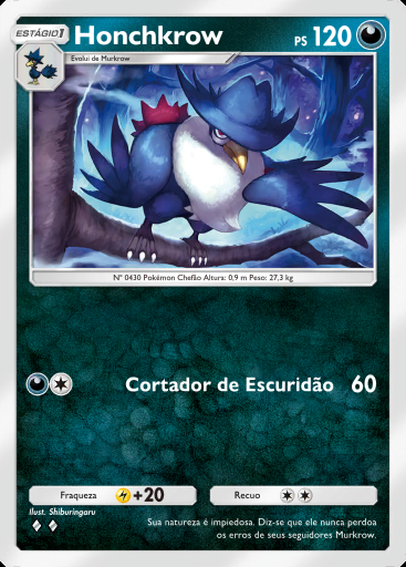 Honchkrow #114 · Sabedoria dos Céus e Mares (A4)