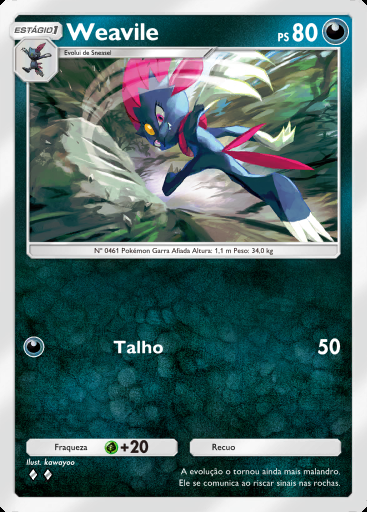 Weavile #116 · Sabedoria dos Céus e Mares (A4)