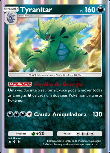 Tyranitar #119 · Sabedoria dos Céus e Mares (A4)
