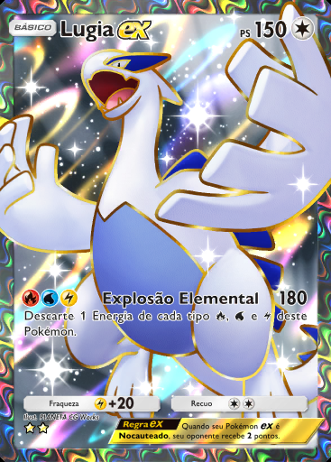 Lugia ex #195 · Sabedoria dos Céus e Mares (A4)