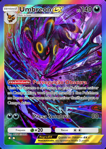 Umbreon ex #208 · Sabedoria dos Céus e Mares (A4)