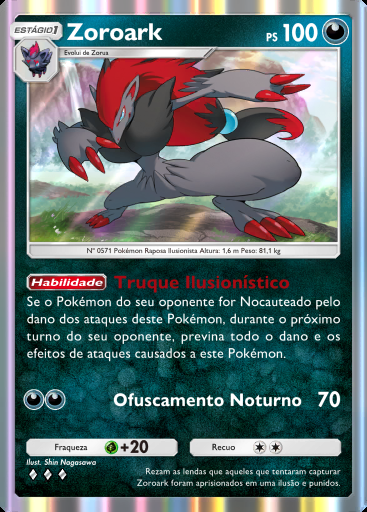 Zoroark #050 · Nascentes Reclusas (A4a)