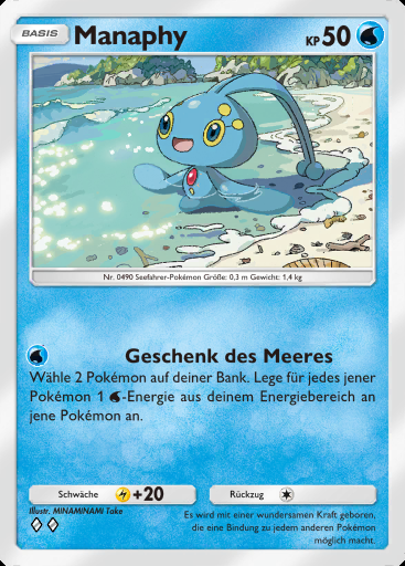 Manaphy #108 · Deluxepack-ex (A4b)