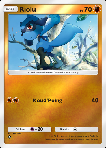 Riolu #211 · Booster de Luxe ex (A4b)