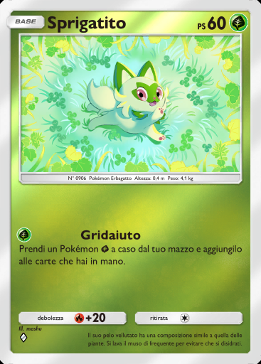 Sprigatito #050 · Busta Deluxe ex (A4b)