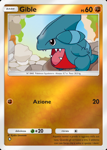Gible #206 · Busta Deluxe ex (A4b)