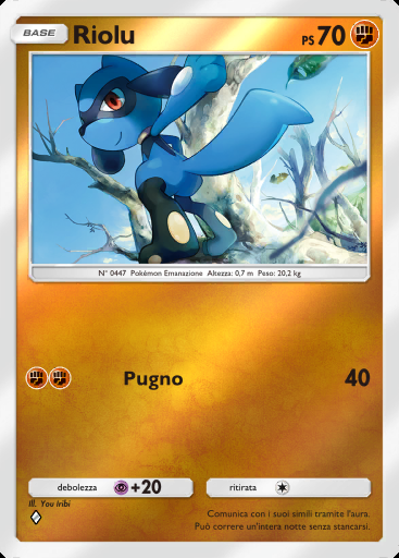 Riolu #211 · Busta Deluxe ex (A4b)
