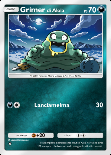 Grimer di Alola #234 · Busta Deluxe ex (A4b)