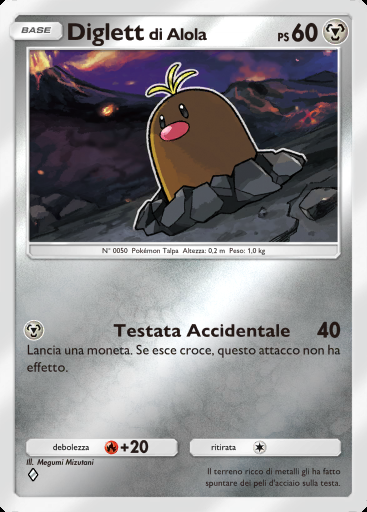 Diglett di Alola #250 · Busta Deluxe ex (A4b)