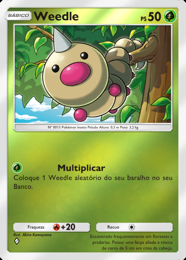 Weedle #007 · Pacote Deluxe ex (A4b)