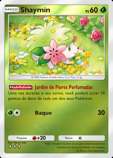 Shaymin #031 · Pacote Deluxe ex (A4b)