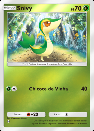 Snivy #033 · Pacote Deluxe ex (A4b)