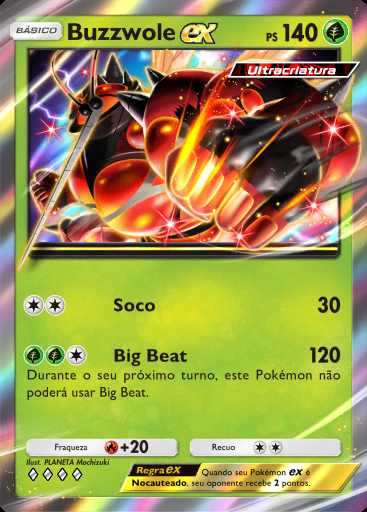 Buzzwole ex #044 · Pacote Deluxe ex (A4b)