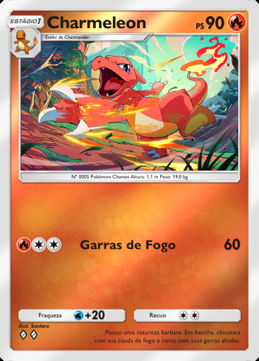 Charmeleon #058 · Pacote Deluxe ex (A4b)