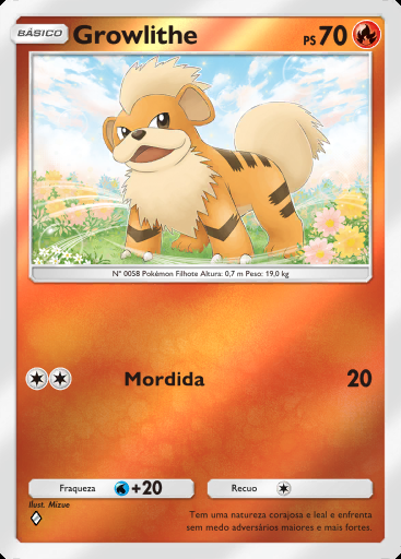 Growlithe #062 · Pacote Deluxe ex (A4b)