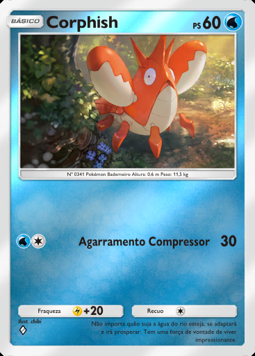 Corphish #103 · Pacote Deluxe ex (A4b)