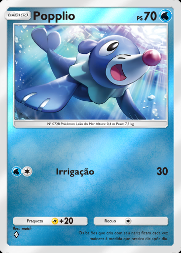 Popplio #117 · Pacote Deluxe ex (A4b)