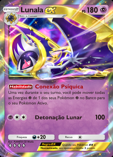 Lunala ex #184 · Pacote Deluxe ex (A4b)