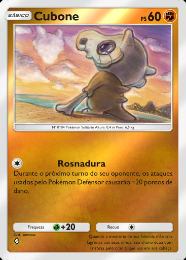 Cubone #195 · Pacote Deluxe ex (A4b)