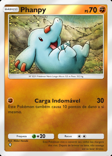 Phanpy #201 · Pacote Deluxe ex (A4b)