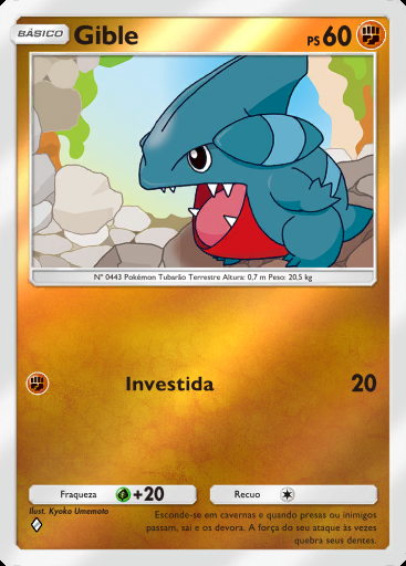 Gible #206 · Pacote Deluxe ex (A4b)