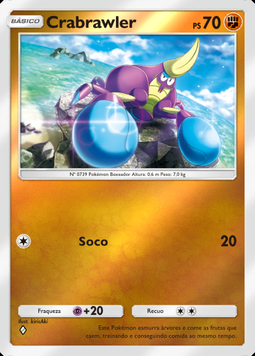 Crabrawler #219 · Pacote Deluxe ex (A4b)