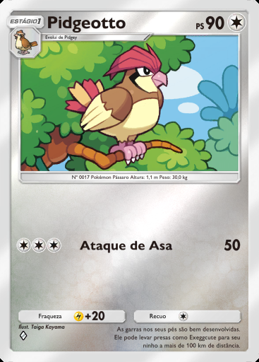 Pidgeotto #275 · Pacote Deluxe ex (A4b)
