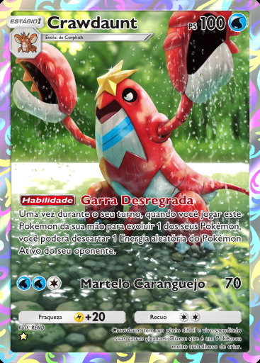 Crawdaunt #355 · Pacote Deluxe ex (A4b)