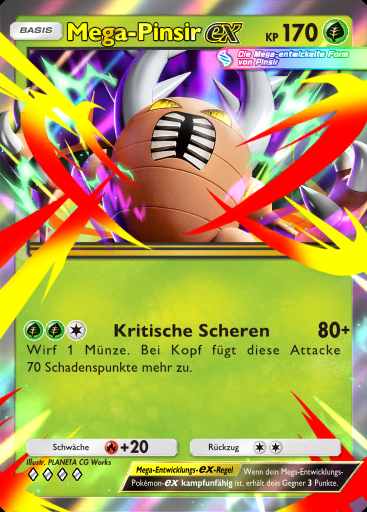 Mega-Pinsir-ex #002 · Mega-Aufstieg (B1)