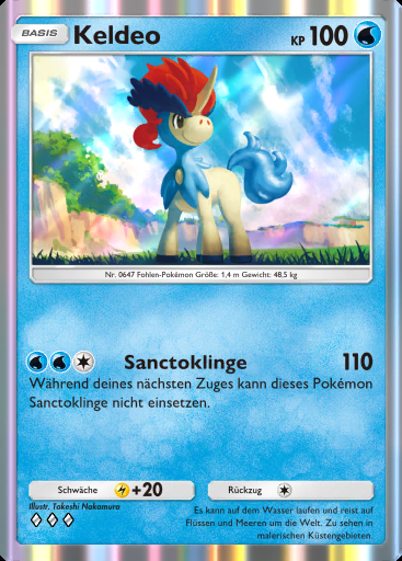 Keldeo #070 · Mega-Aufstieg (B1)