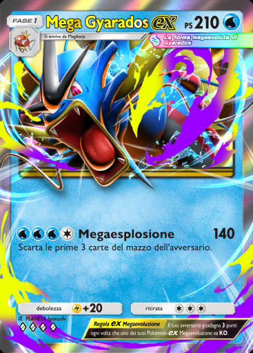 Mega Gyarados-ex #052 · Mega Ascesa (B1)