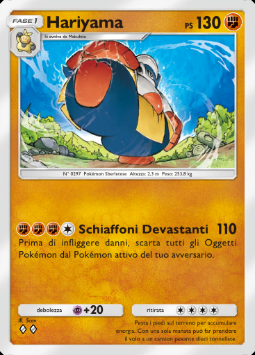 Hariyama #127 · Mega Ascesa (B1)