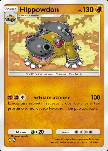 Hippowdon #129 · Mega Ascesa (B1)