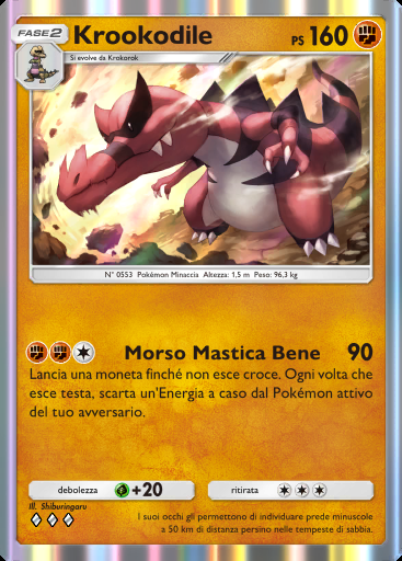 Krookodile #132 · Mega Ascesa (B1)