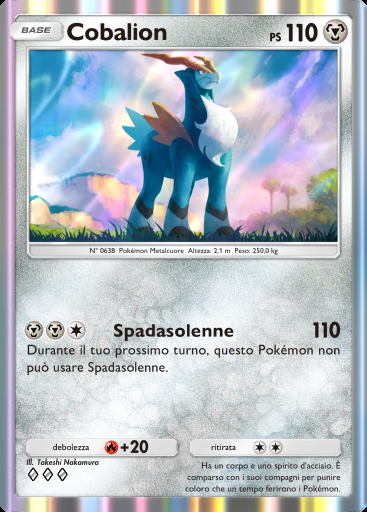 Cobalion #169 · Mega Ascesa (B1)