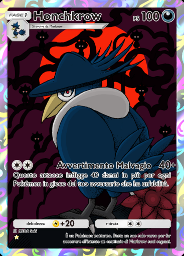 Honchkrow #244 · Mega Ascesa (B1)
