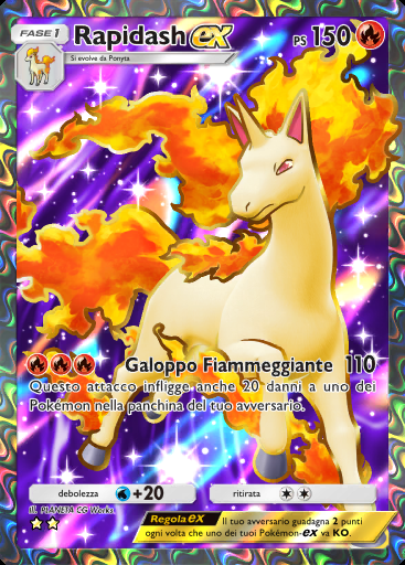 Rapidash-ex #253 · Mega Ascesa (B1)