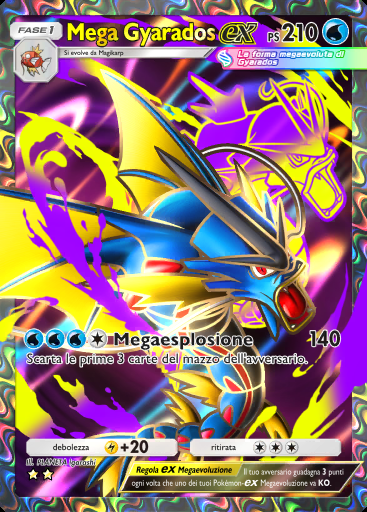 Mega Gyarados-ex #255 · Mega Ascesa (B1)