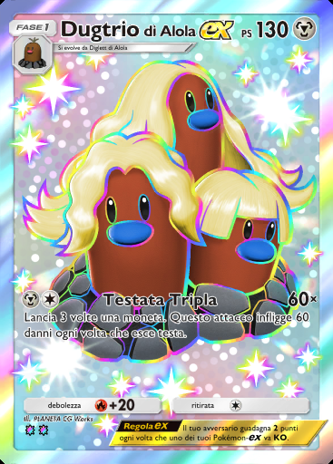 Dugtrio di Alola-ex #325 · Mega Ascesa (B1)