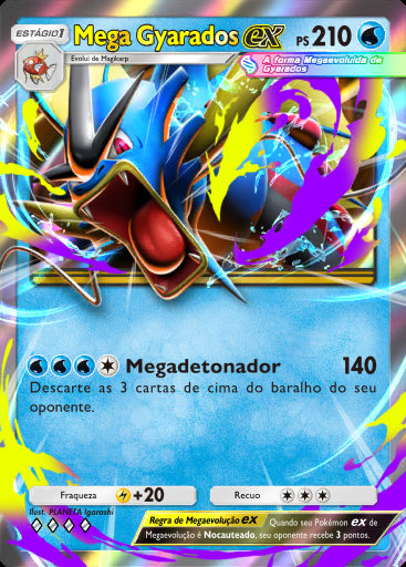 Mega Gyarados ex #052 · Mega Ascensão (B1)