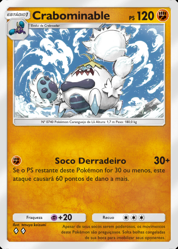 Crabominable #140 · Mega Ascensão (B1)