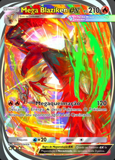 Mega Blaziken ex #284 · Mega Ascensão (B1)