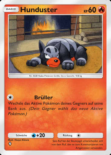 Hunduster #015 · Feuerrote Flammen (B1a)