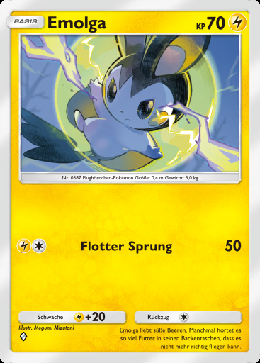 Emolga #027 · Feuerrote Flammen (B1a)