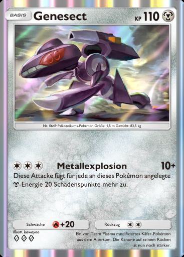 Genesect #054 · Feuerrote Flammen (B1a)